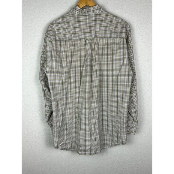 Pendleton Mens Large Pastel Plaid Broadway Cloth Long Sleeve Button Down Shirt - Picture 5 of 6